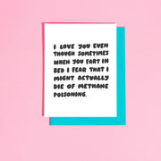 Methane Poisoning... A2 Greeting Card
