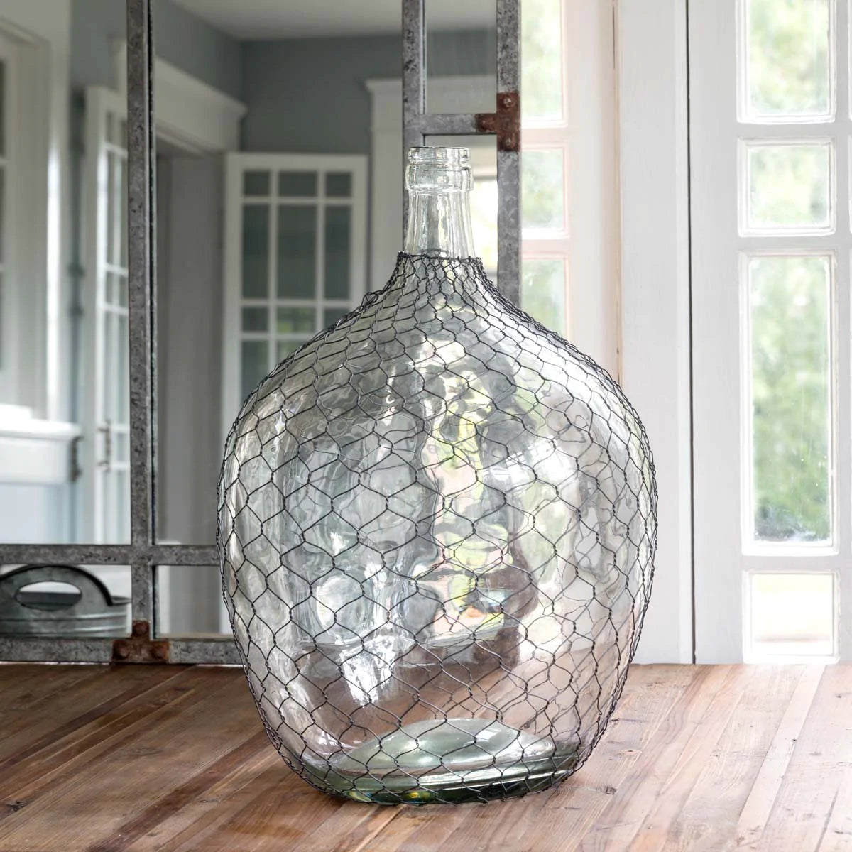 WIRE COVERED VASE