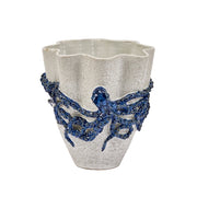 BLUE & WHITE OCTOPUS VASE