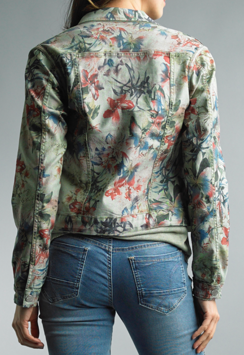 FLORAL DENIM JACKET