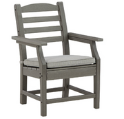 GRAY OUTDOOR DINING CHAIR