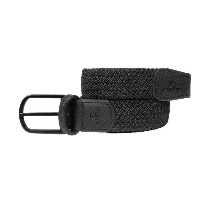 All Black Elastic Woven Belt: Size 1