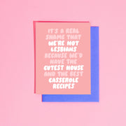Not Lesbians... Greeting Card