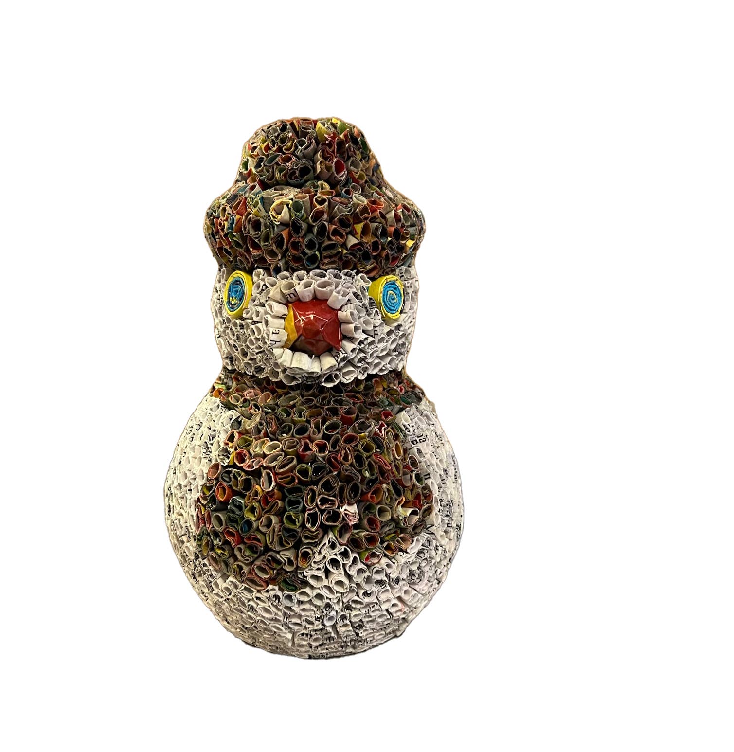 Snowman Christmas Figure - Recycled Paper