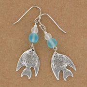 Sea Glass Fish Earring 1703-SP