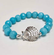 Sterling Silver Scallop Shell Bracelet