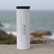 Paris TX Map Tumbler in Matte White