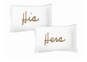 HIS HERS PILLOW CASE SET