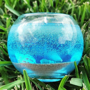 Ocean Seashells theme scented candle