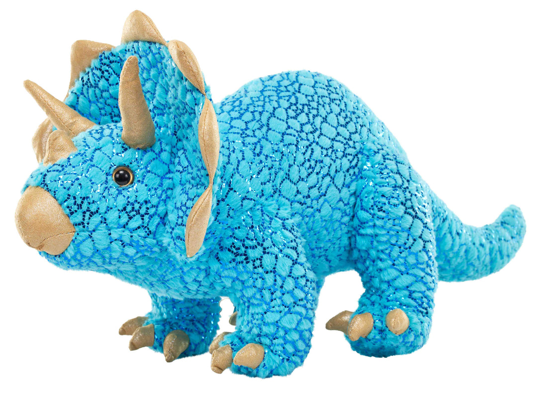 Foilkins-Dino Triceratops Stuffed Animal 12"