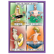 Things You Shouldn't Do Naked | Birthday Card