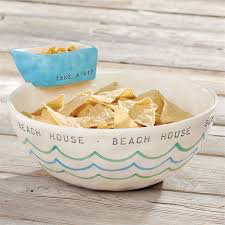 BEACH STACKED CHIP AND DIP SET