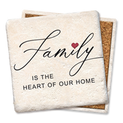 Drink Coaster Family Is the Heart of Our Home Coaster