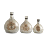 ANTIQUED MERCURY GLASS BOTTLE-SMALL