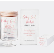 BABY GIRL WISHES GLASS JAR