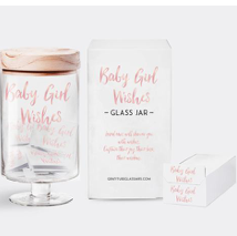 BABY GIRL WISHES GLASS JAR