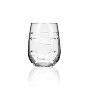 School of Fish Stemless Wine Glass 17oz