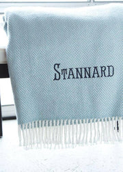 355 - Herringbone Plush Throw