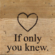 If only you knew... 6x6 Wall Sign