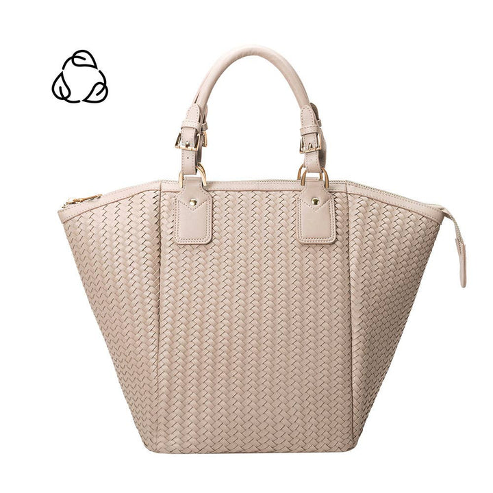 Valerie Recycled Vegan Large Top Handle Bag in Nude