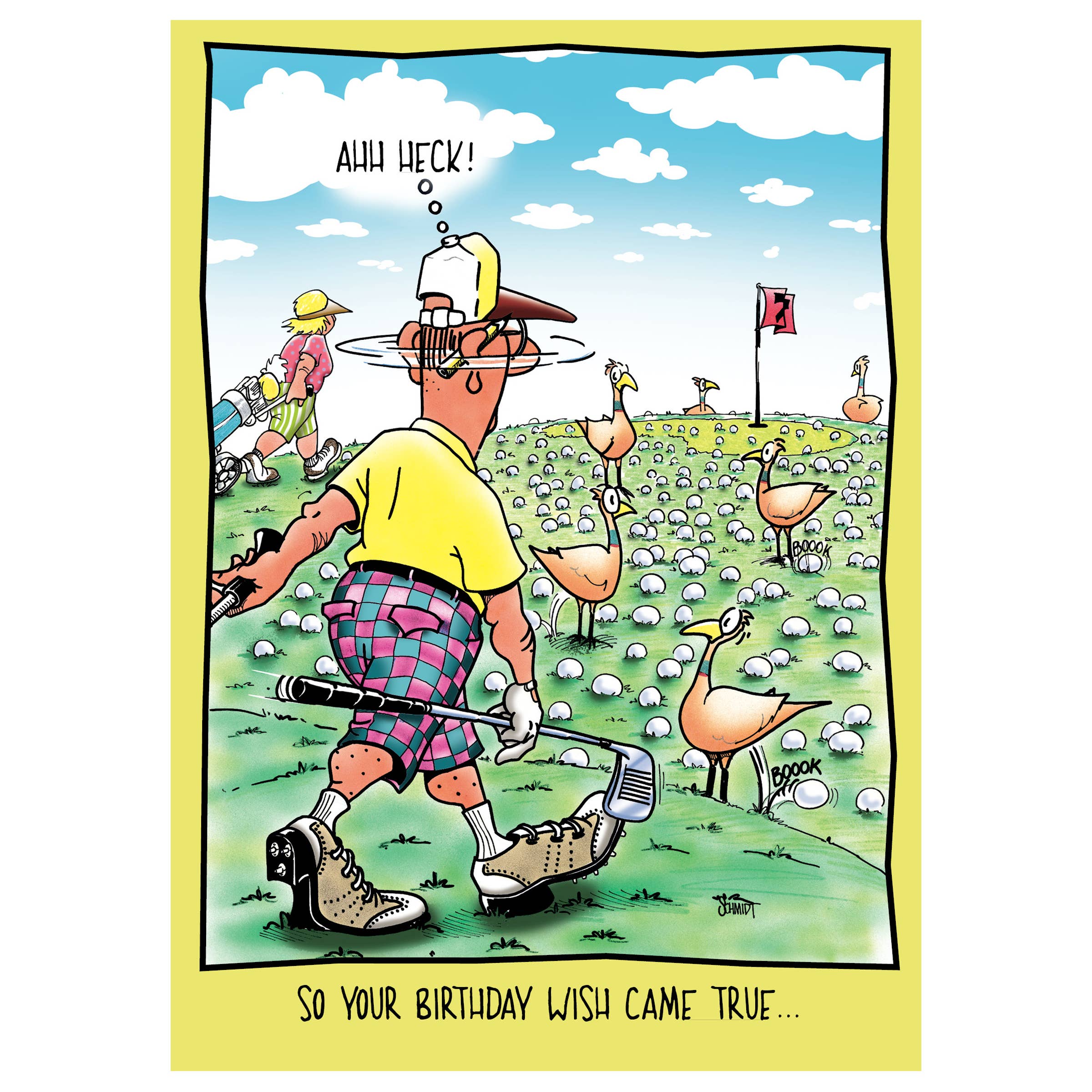 Funny Golf Birthday Card