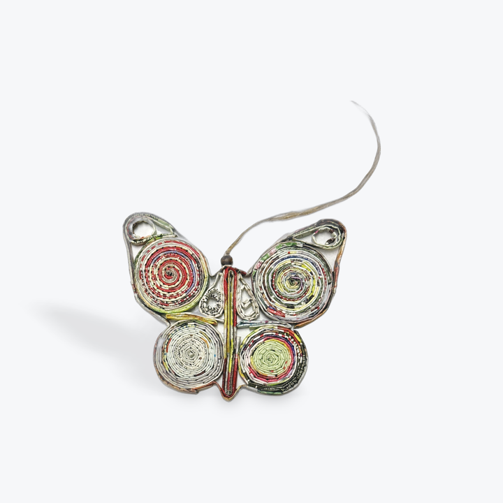 Butterfly Ornament - Recycled Paper: Large