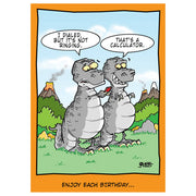 T-Rex with Calculator | Funny Birthday Card