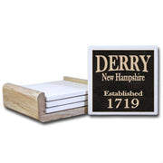 CT3191 (CT193) - Black Coaster With Cream Text