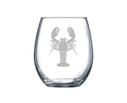 Wine Glass - Lobster