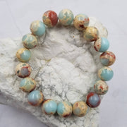 Stone Beaded Stretch Bracelet 10mm