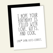 Birthday is Filled with C*ck Birthday Greeting Card