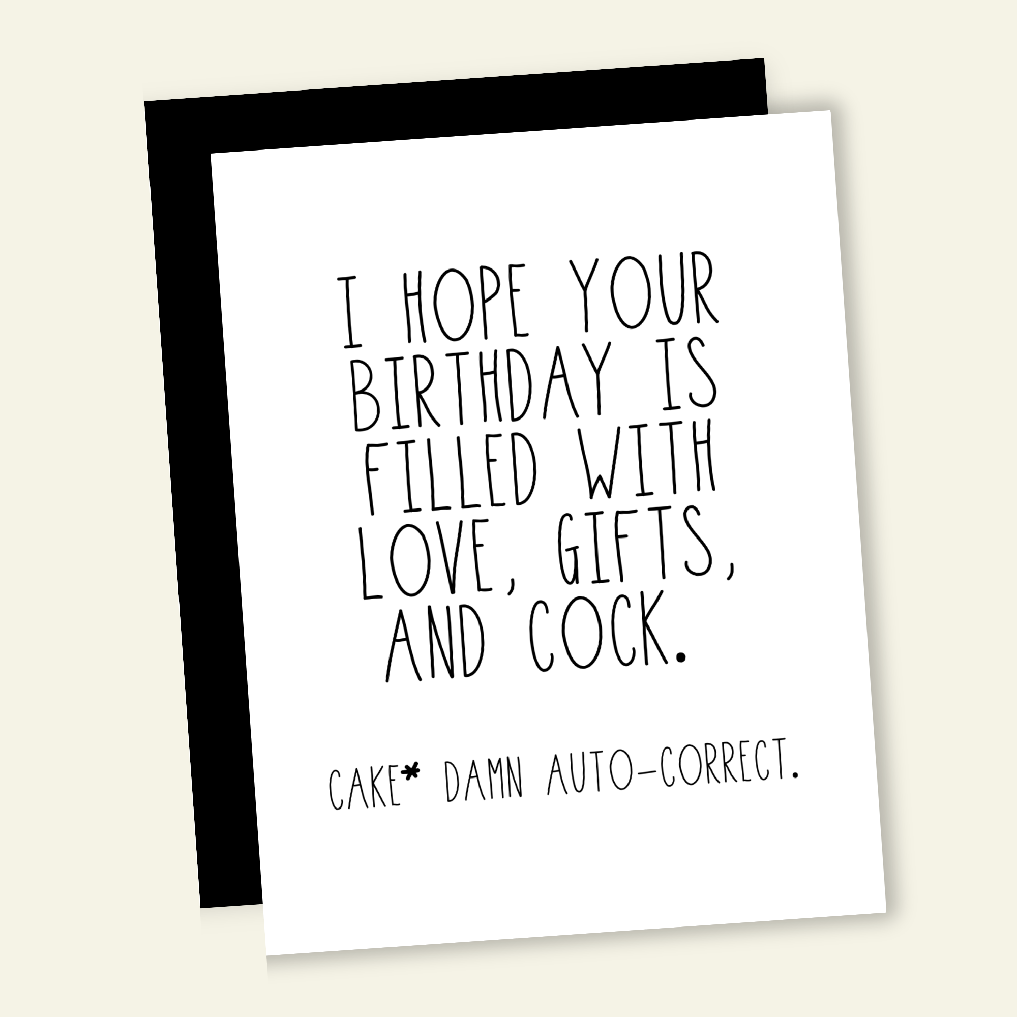 Birthday is Filled with C*ck Birthday Greeting Card