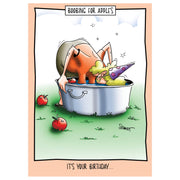 Boobing for Apples | Funny Birthday Card