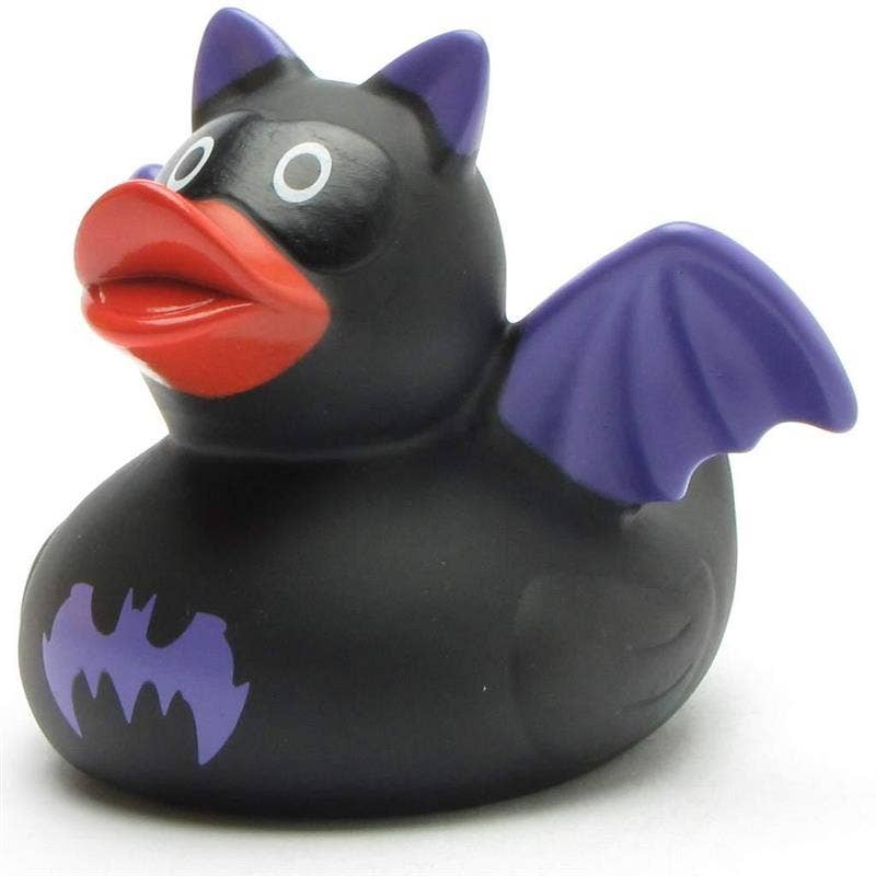 Badeente Batman (violett) - Gummiente