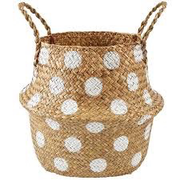 NEUTRAL COLLAPSIBLE BASKET- SMALL - WHITE