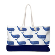 Weekender Tote Bag - Preppy Whales
