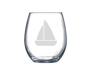Wine Glass - Sailboat Wine Glass