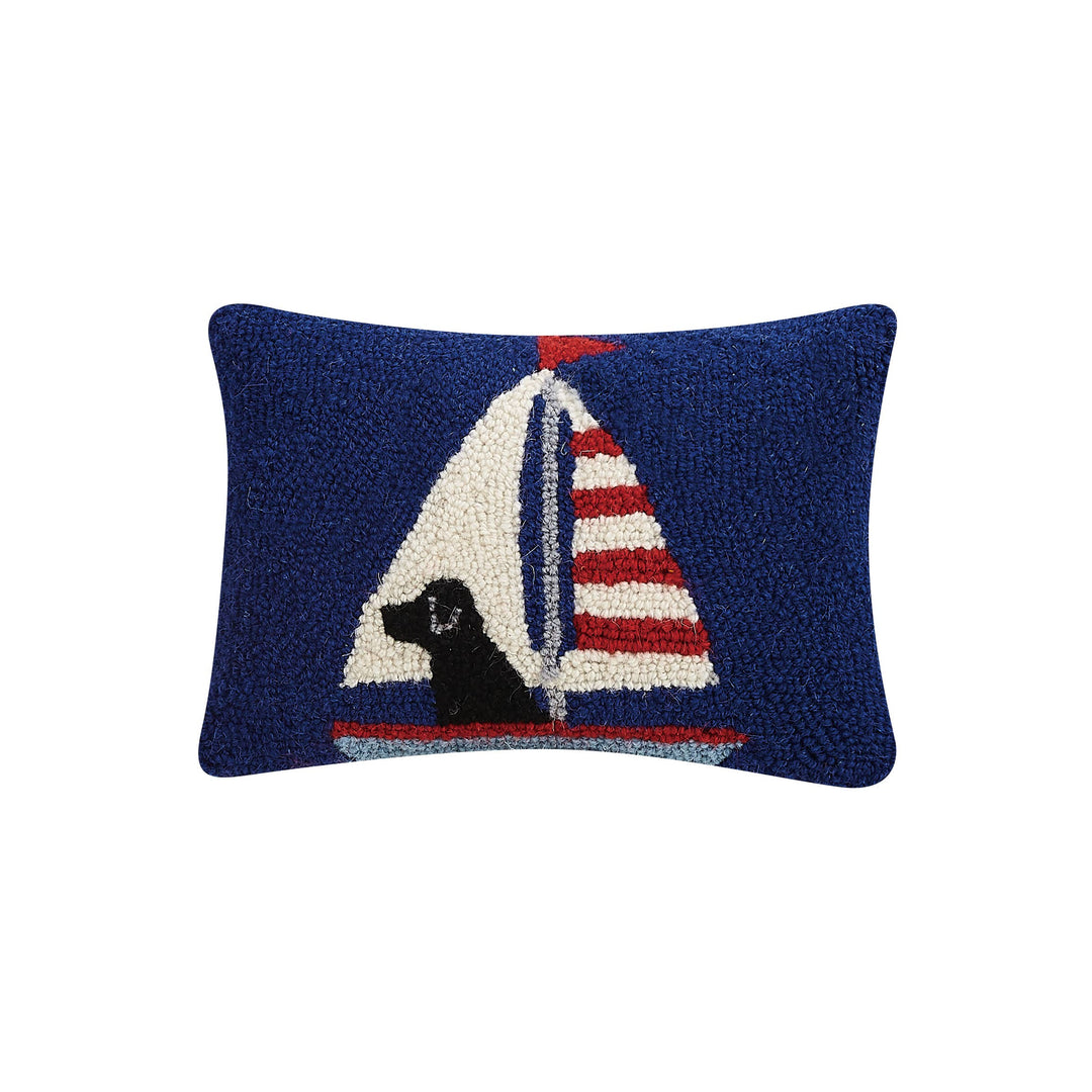 Labrador In Sailboat Hook Pillow