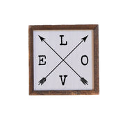 6X6 Love Sign With Arrows -  Valentine Sign