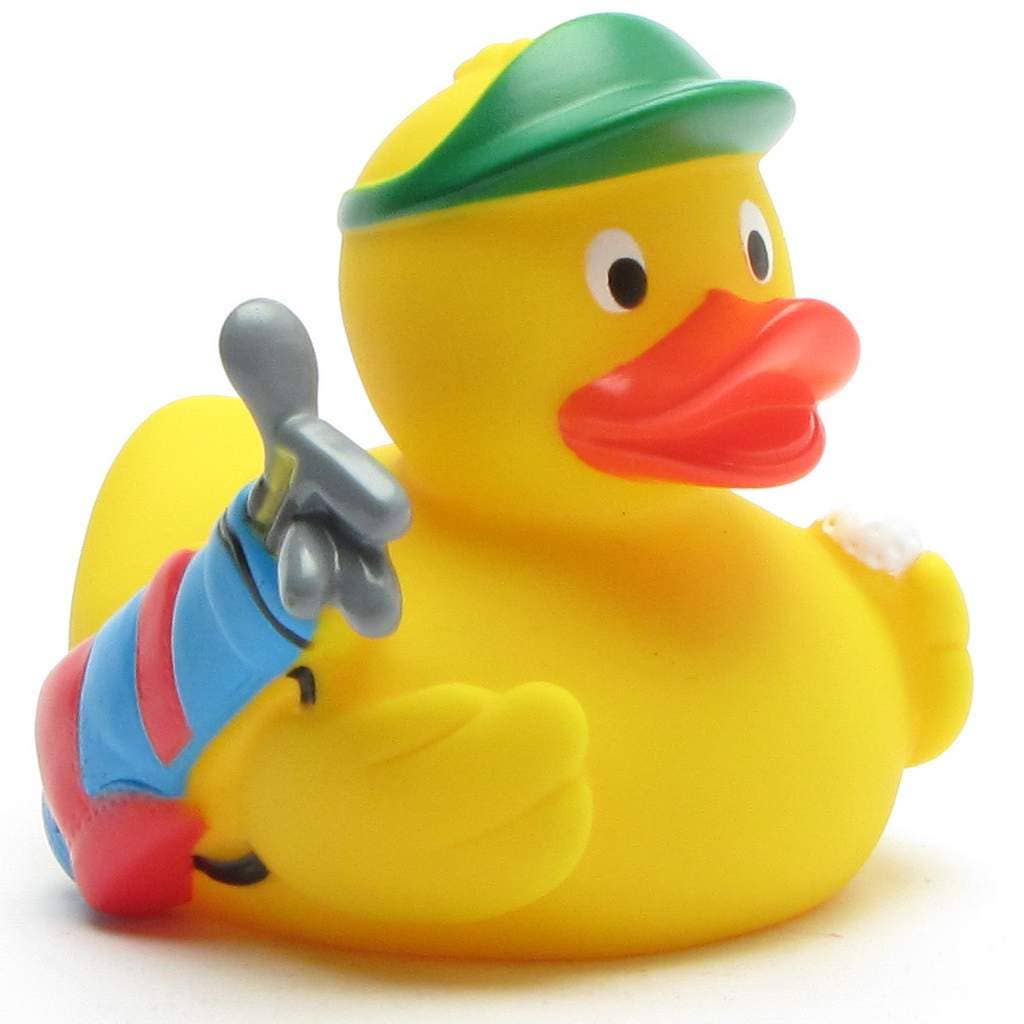 Badeente Golf - Gummiente