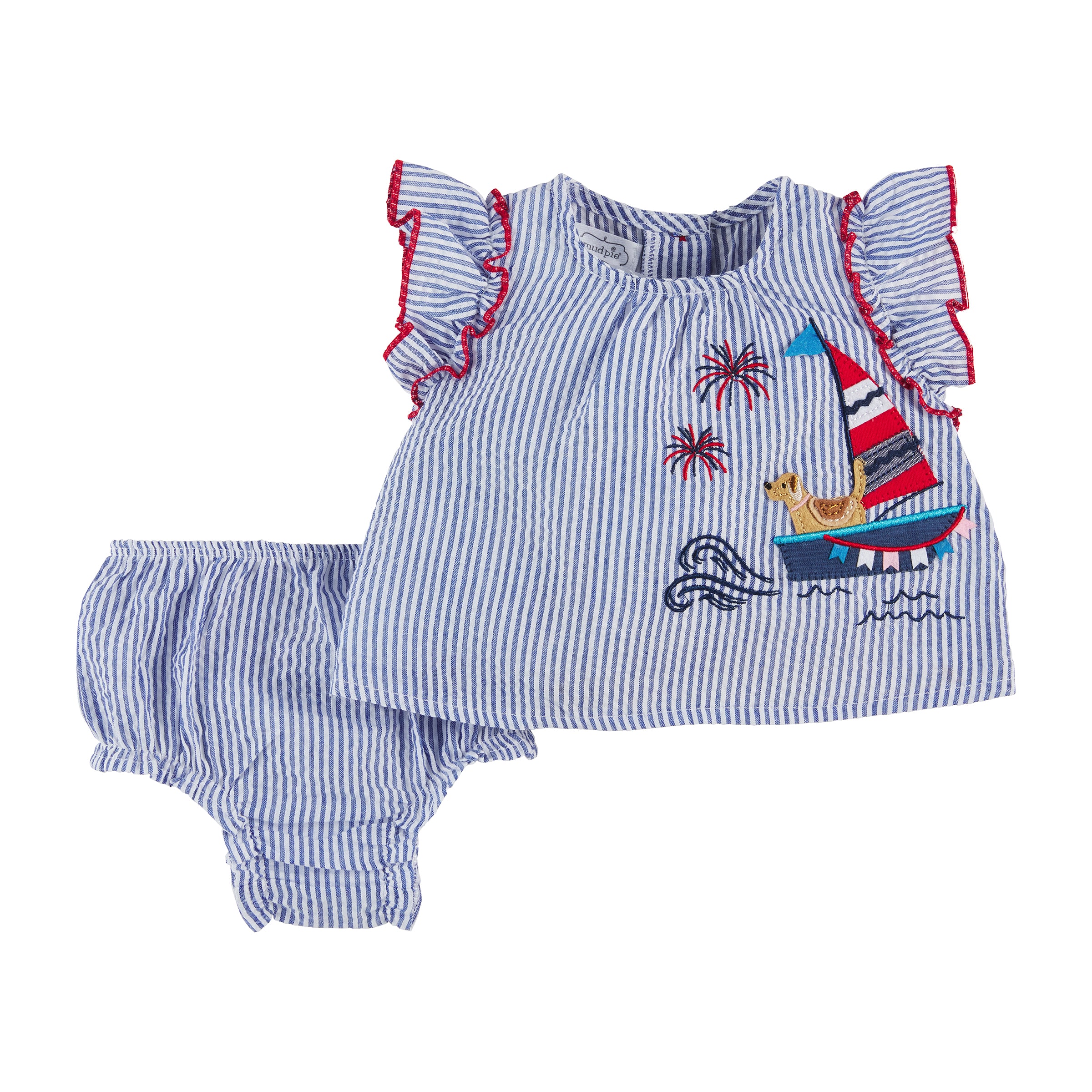 SAILBOAT ROMPER SET