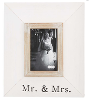 MR AND MRS WIDE WOOD FRAME