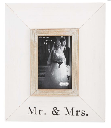 MR AND MRS WIDE WOOD FRAME