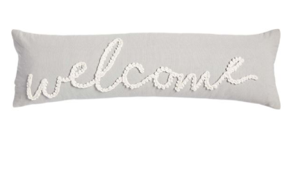 WELCOME KNOT PILLOW -LG