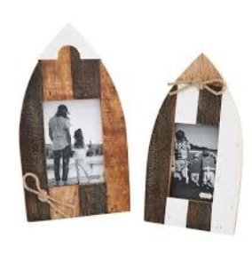 RUSTIC WOOD BOAT FRAME 5X7