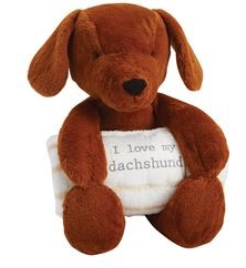 DACHSHUND PLUSH WITH BLANKET