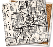 CUSTOM MAP COASTERS