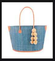 MANHATTAN MELANGE TOTE BAG TURQUOISE