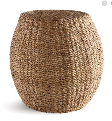 SEAGRASS HOURGLASS POUF