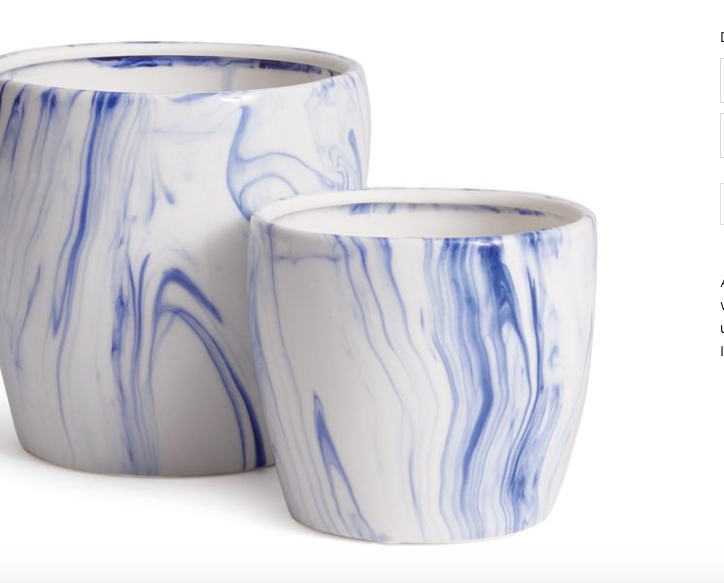 BARCLAY BUTERA MARBLEIZED POT-SM